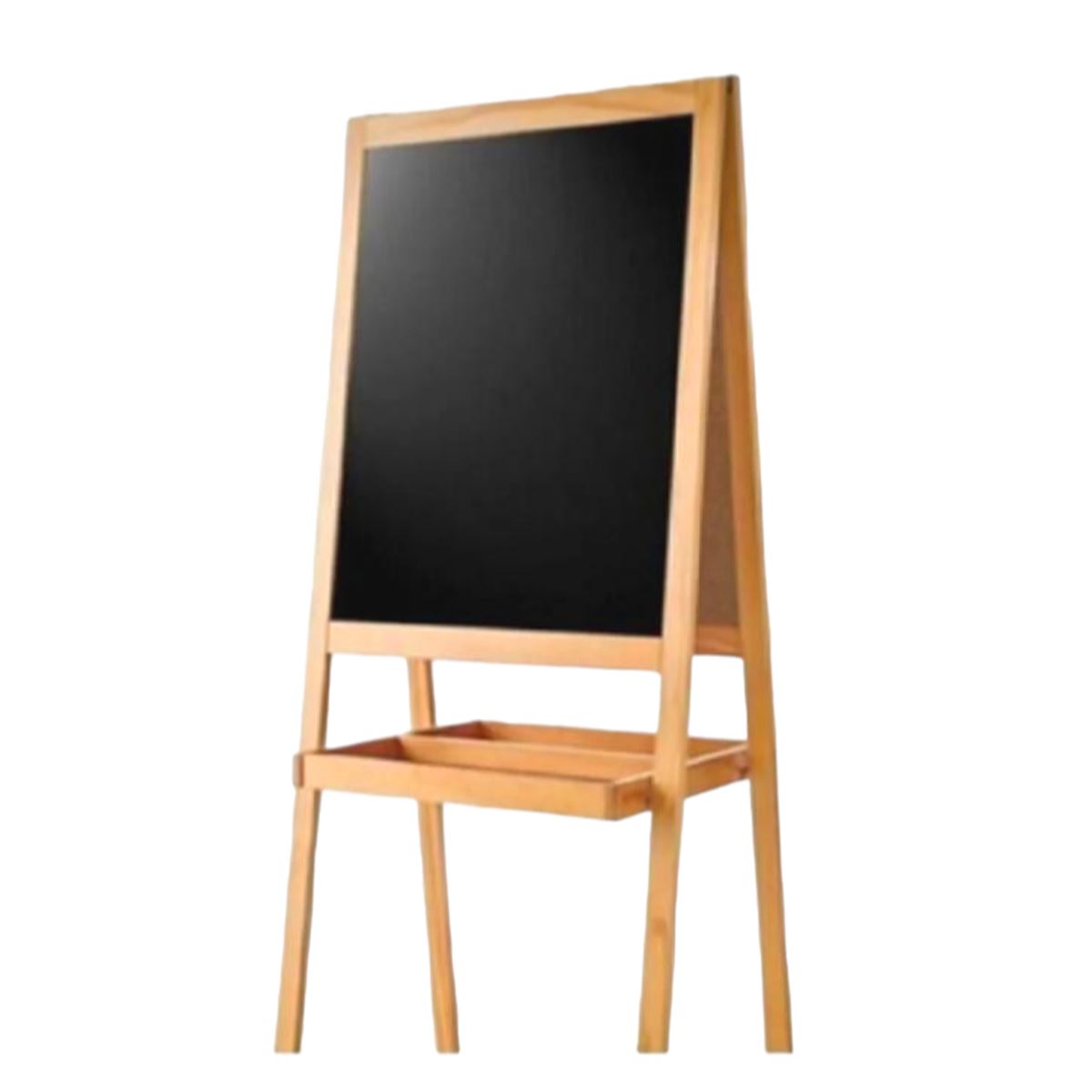 PANDA AYAKLI YAZI TAHTASI 35x50 ÇATI TİPİ SEPETLİ BEYAZ SİYAH PAN299 1