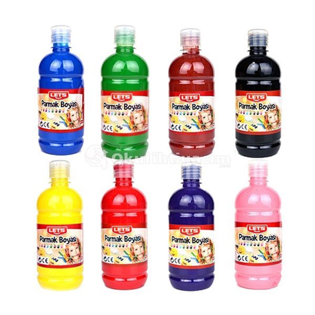 LETS PARMAK BOYASI KIRMIZI 500 ML L-5004 1