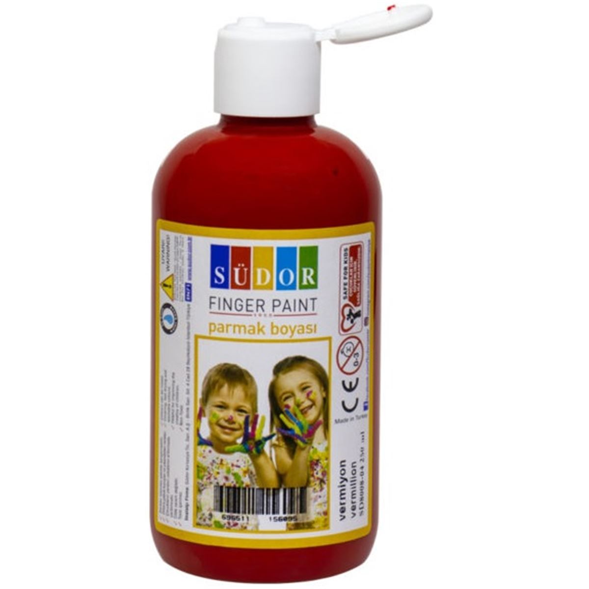 SÜDOR PARMAK BOYASI 250 ML VERMİYON SD8008-04 1