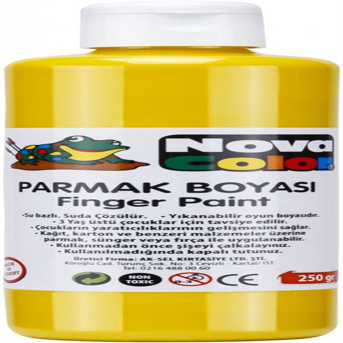 NOVA COLOR PARMAK BOYASI 250 GR SARI NC-441 1
