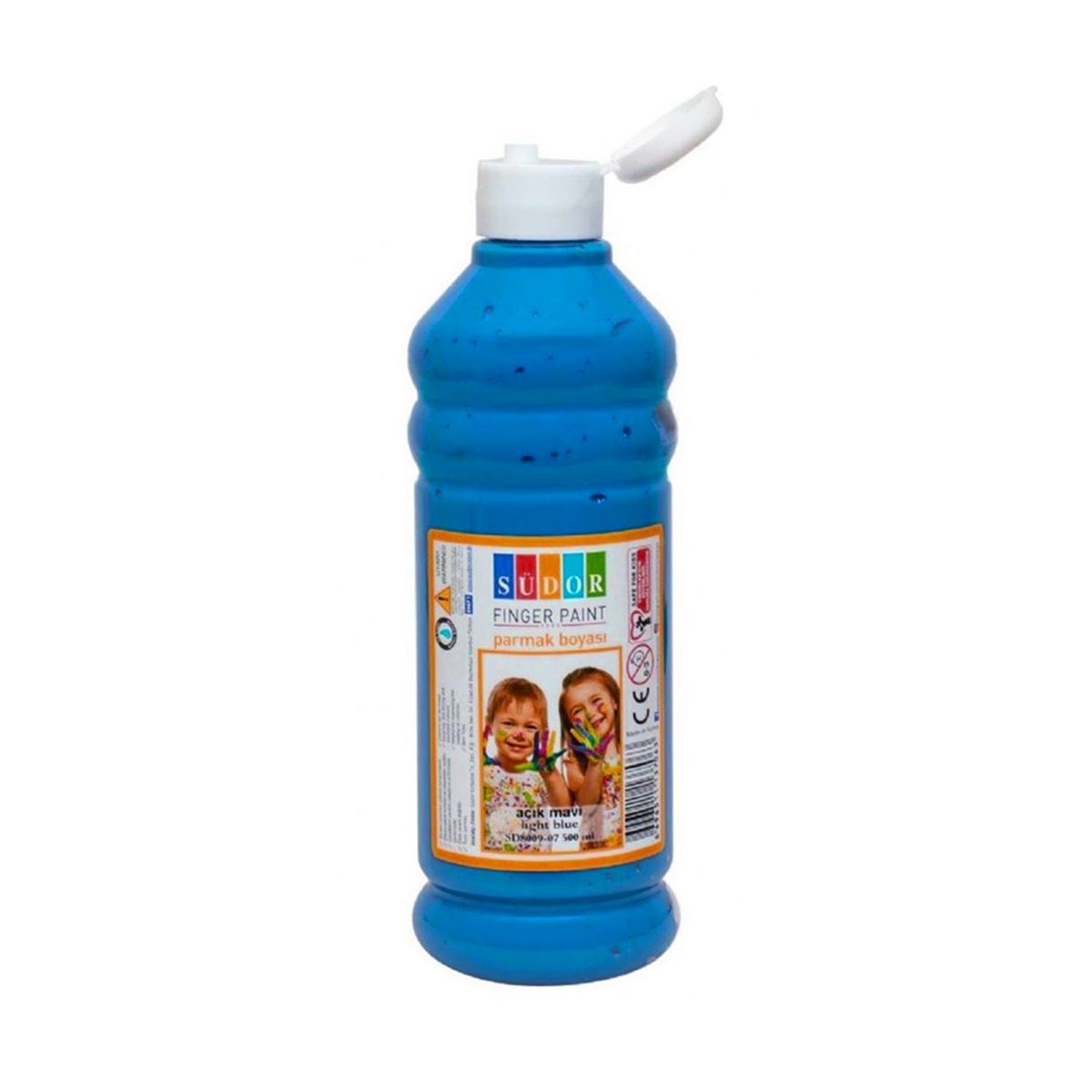 SÜDOR PARMAK BOYASI 500 ML AÇIK MAVİ SD8009-07 1