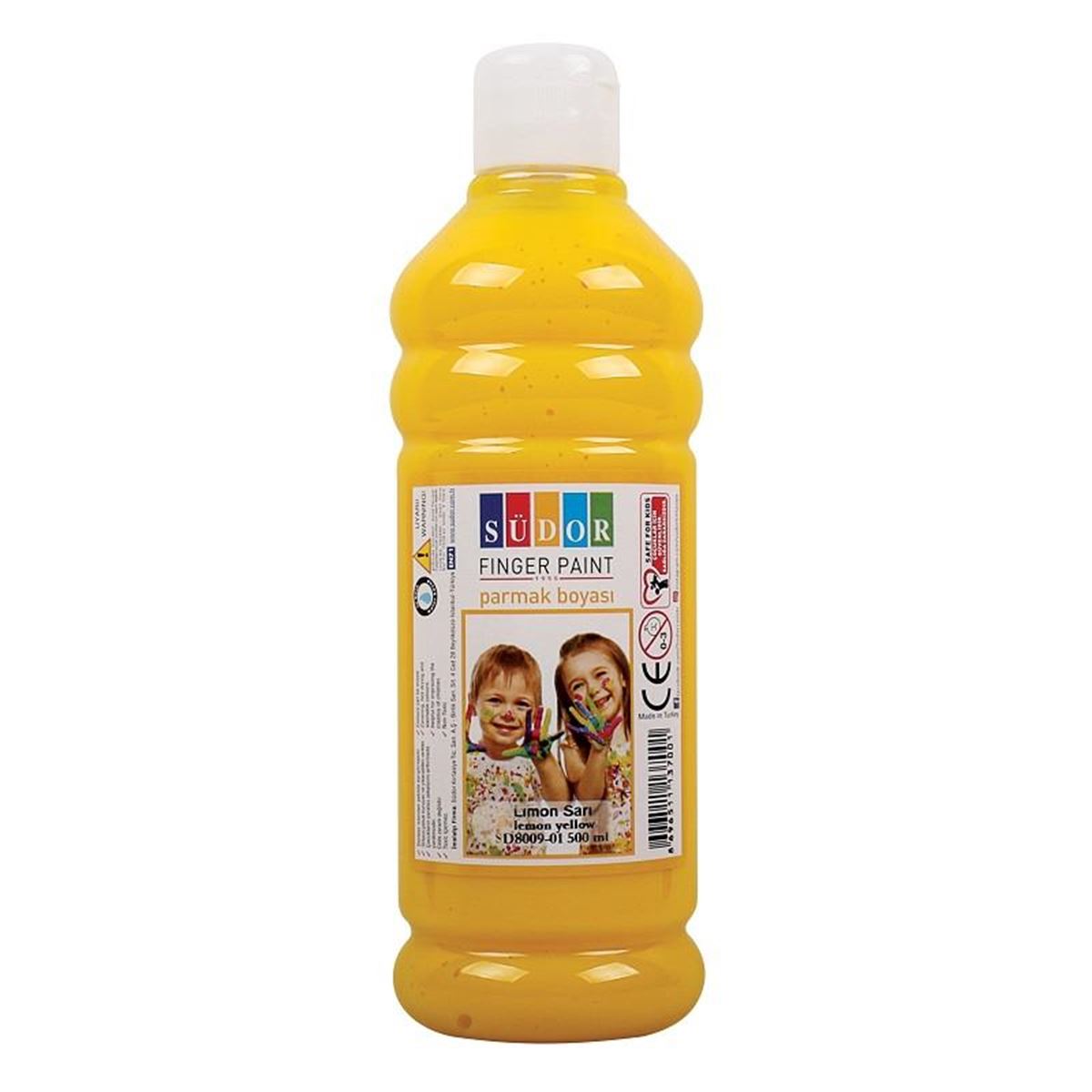 SÜDOR PARMAK BOYASI 500 ML LİMON SARI SD8009-01 1
