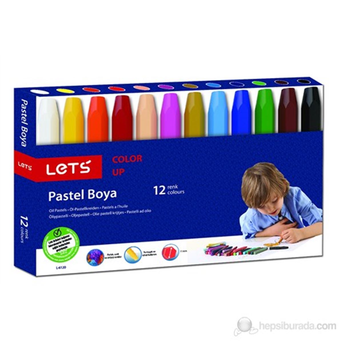 LETS PASTEL BOYA 12 RENK L-6120 1