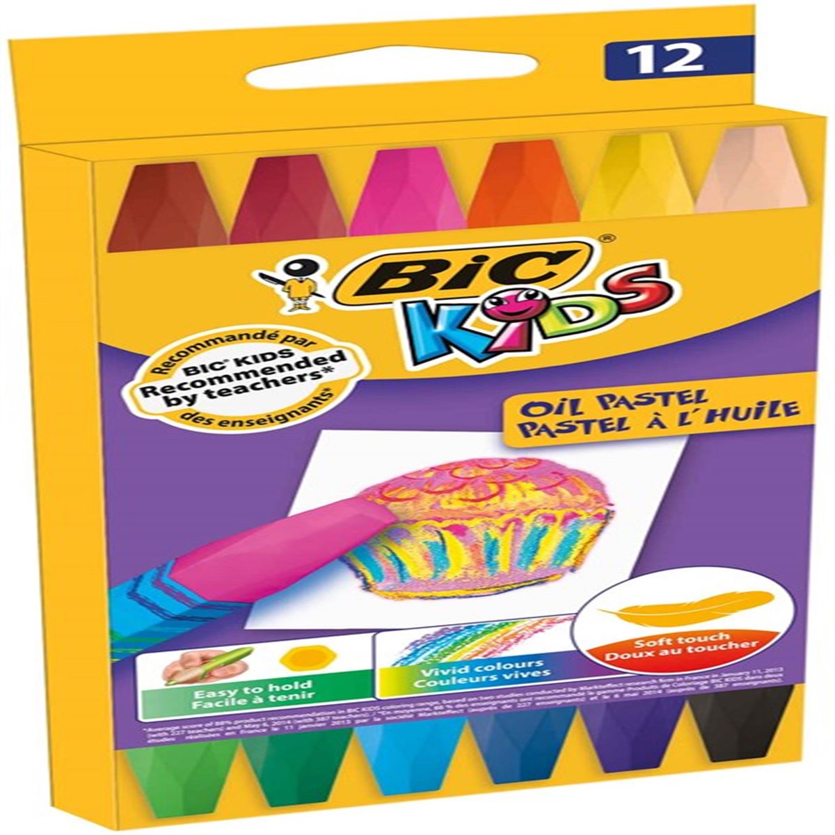 BİC PASTEL BOYA 12 RENK YAĞLI 926446 1