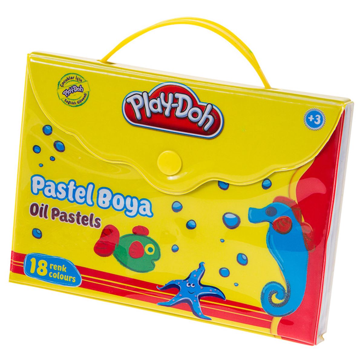 PLAYDOH PASTEL BOYA 18 RENK ÇANTALI PA006 1
