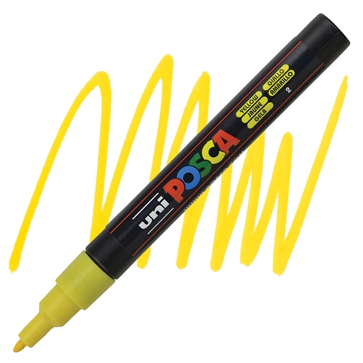 UNİ POSTER MARKÖRÜ POSCA PC-3M 09-1.3 SARI 6 LI 1