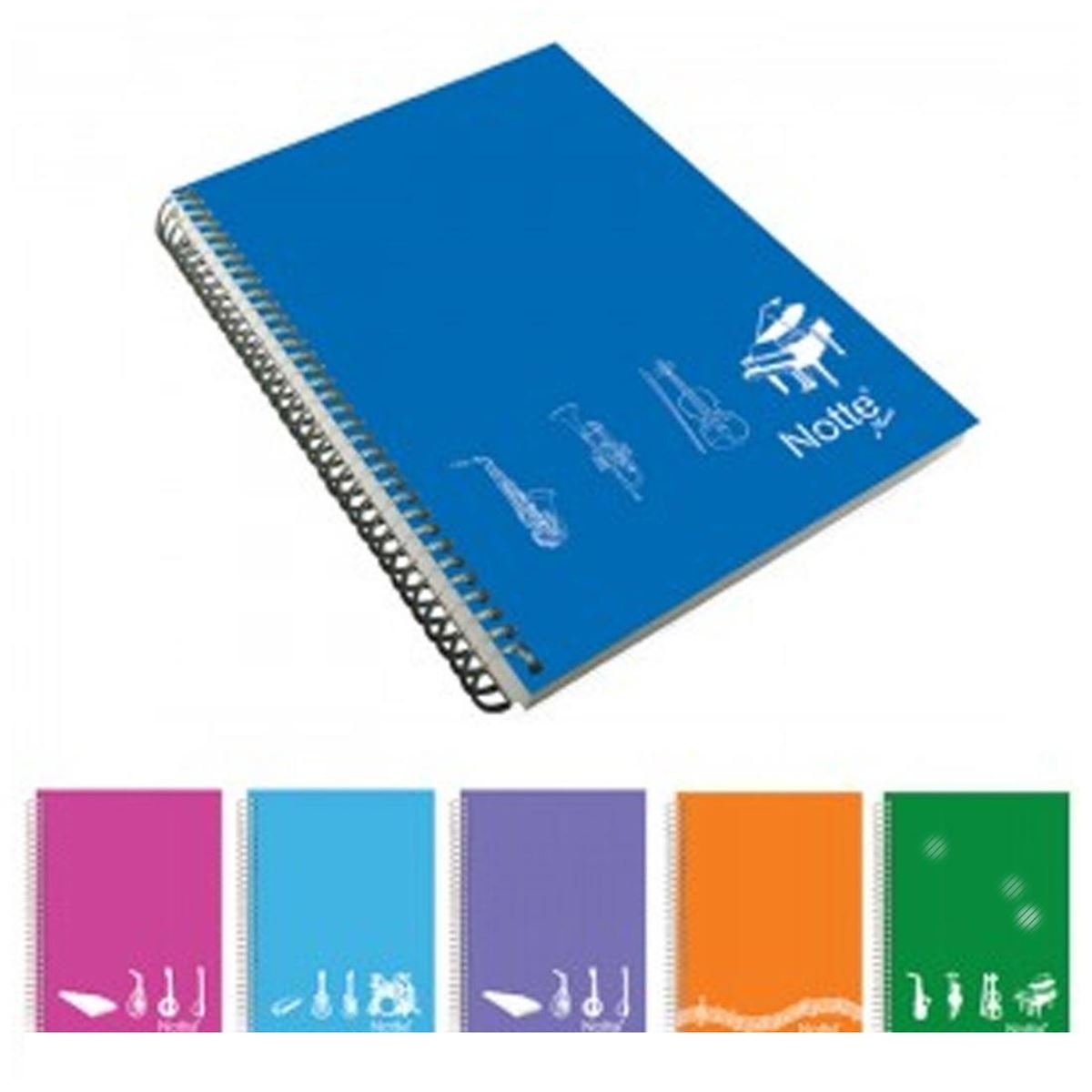 NOTTE MÜZİK DEFTERİ A4 DİKİŞLİ PP KAPAK 40 YP 12 Lİ 10-138 1