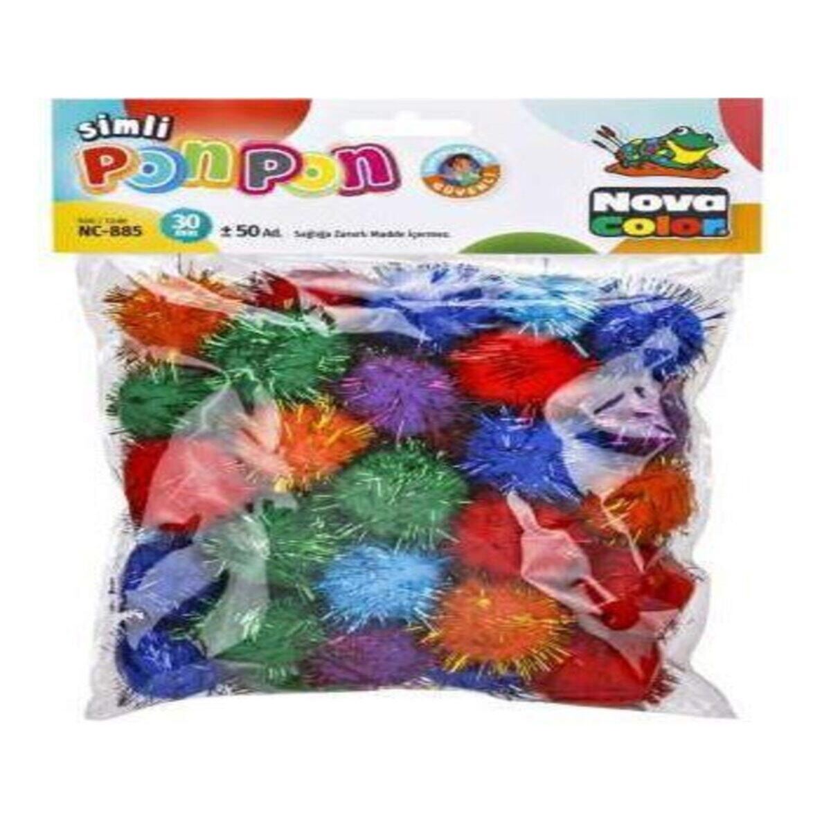 NOVA COLOR PONPON SİMLİ 30 MM NC-885 1