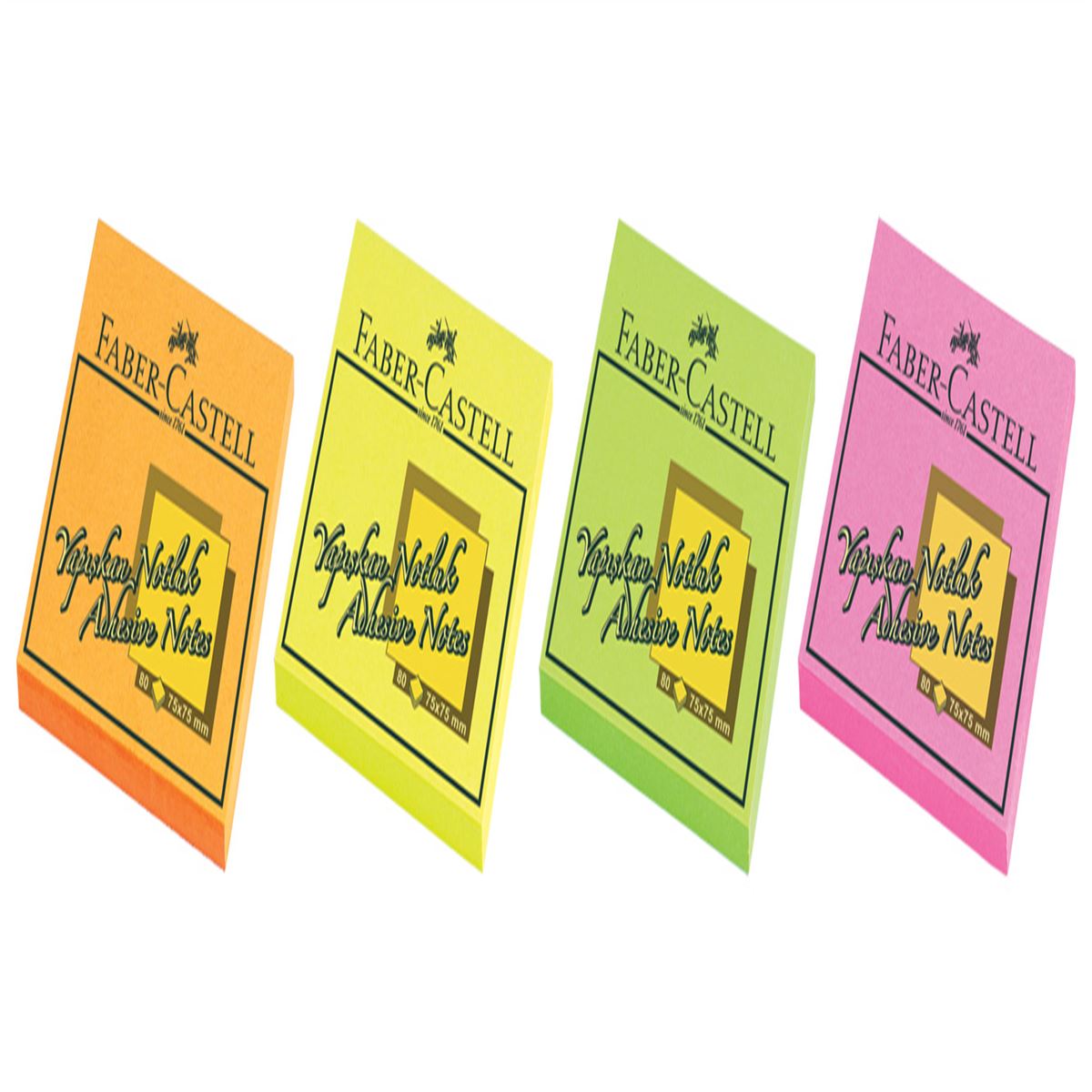 FABER YAPIŞKANLI NOTLUK 50x50 NEON PEMBE 565840 1