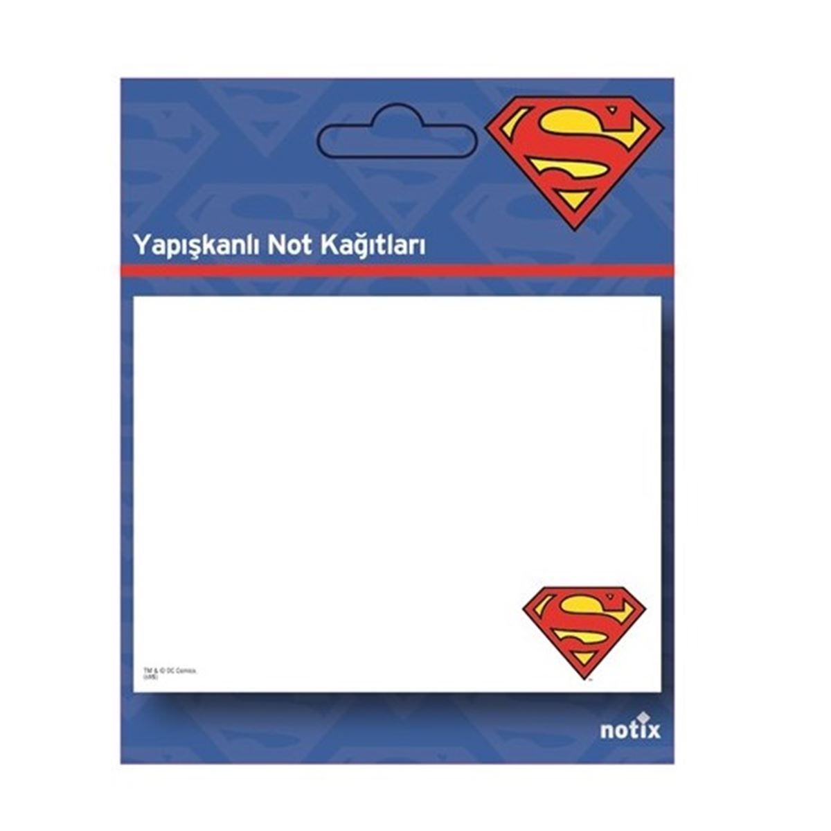NOTİX YAPIŞKANLI NOT KAĞIDI SÜPERMAN 100x75 50 YP SM-K-FP 1