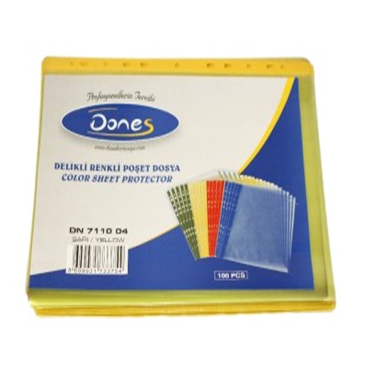 DONES POŞET DOSYA A4 SARI 100 LÜ DN711004 1
