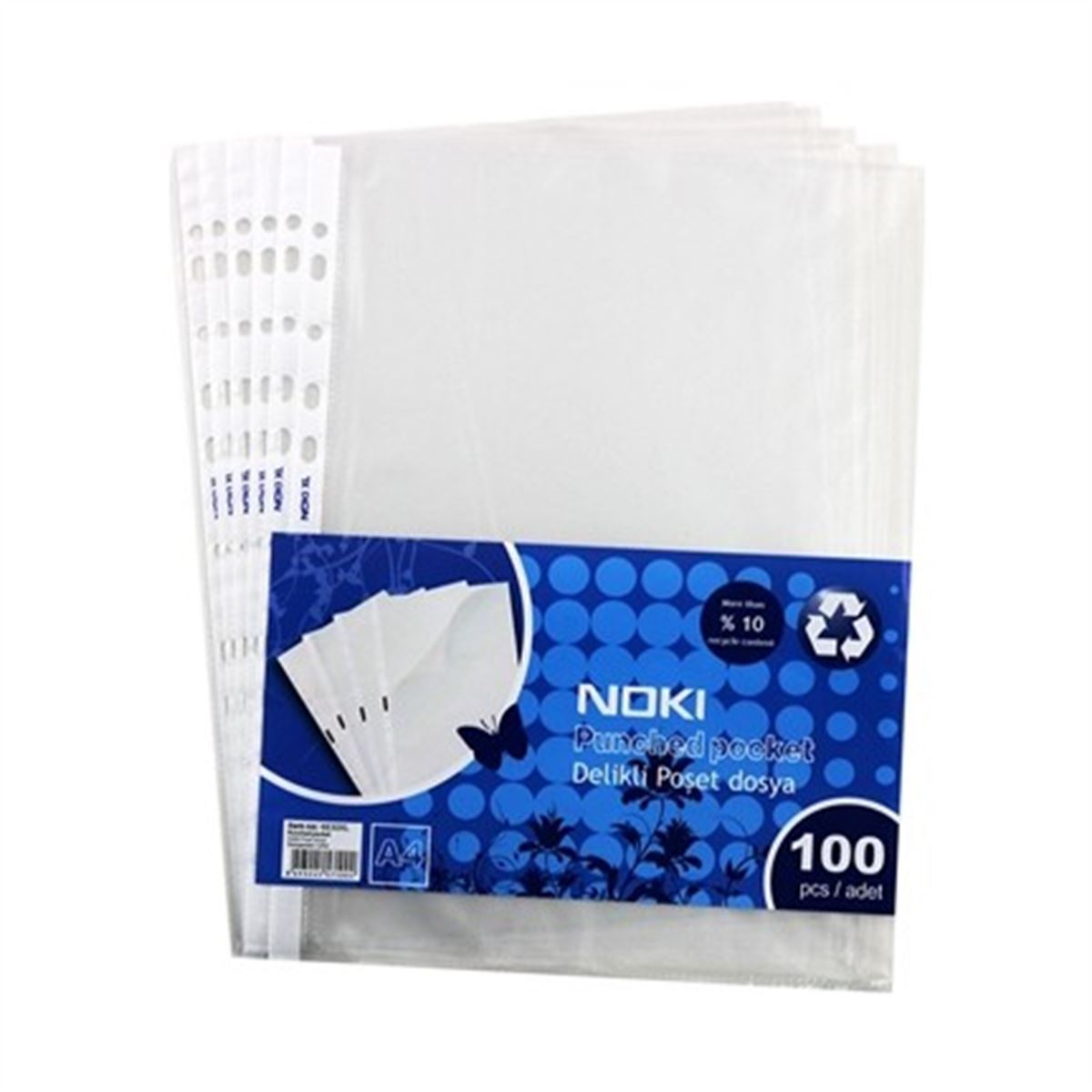 NOKİ POŞET DOSYA A4 XL 100 LÜ 4830XL 1