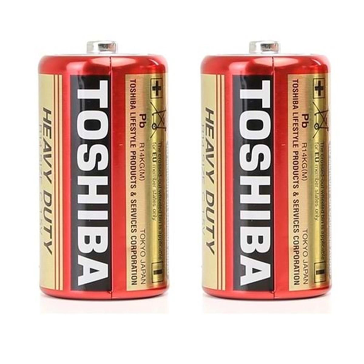 TOSHİBA PİL ORTA C BOY R14KG 2 Lİ KARTELA 1