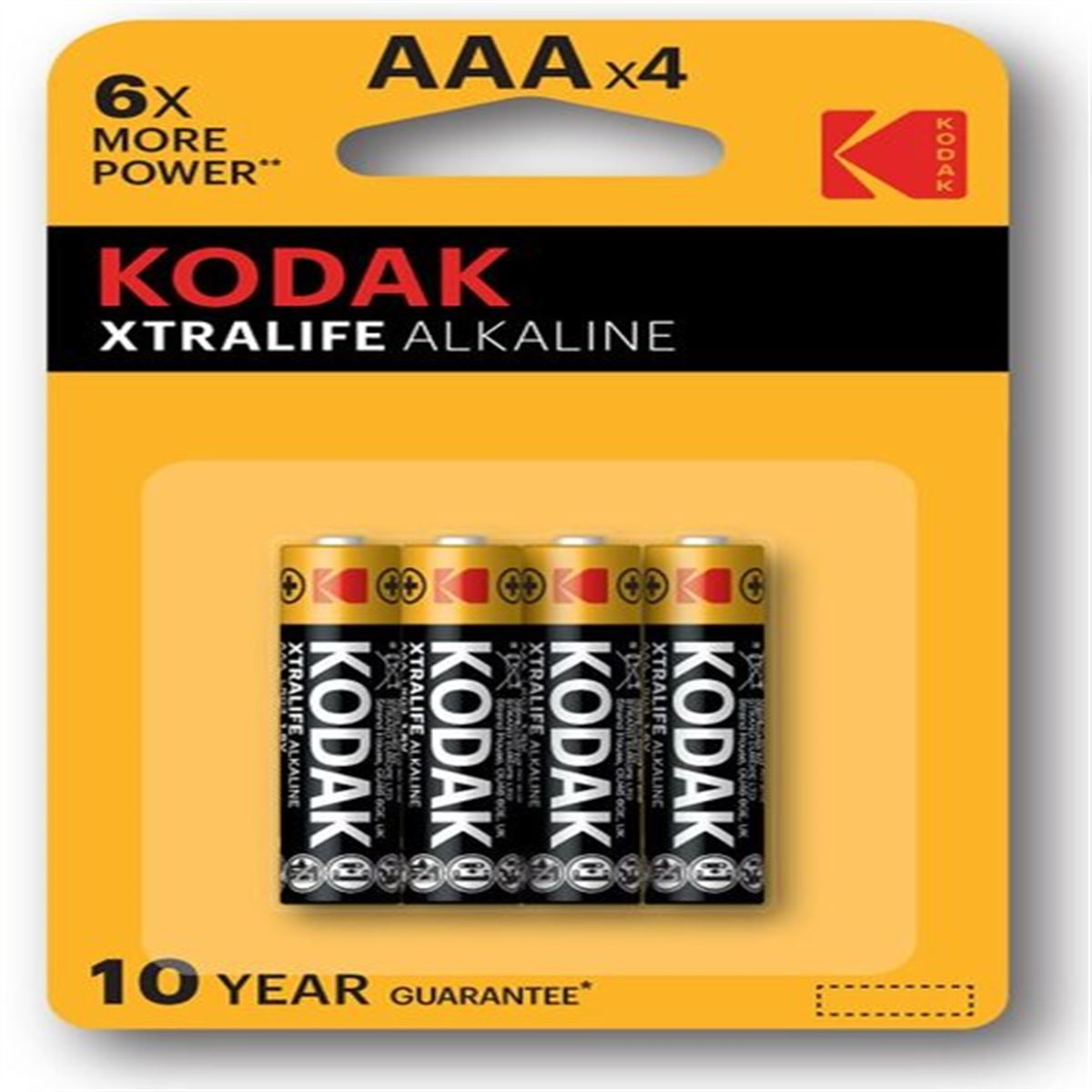 KODAK PİL İNCE KALEM ALKALİN AAA XTRALIFE 60 LI 284829 1
