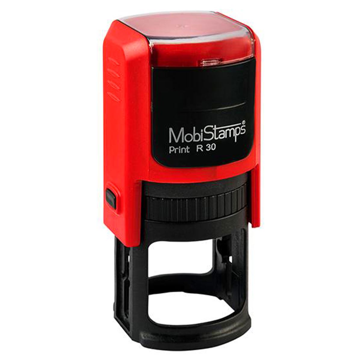 MOBİSTAMPS KAŞE R30 YUVARLAK KIRMIZI KEÇE 30 MM 1