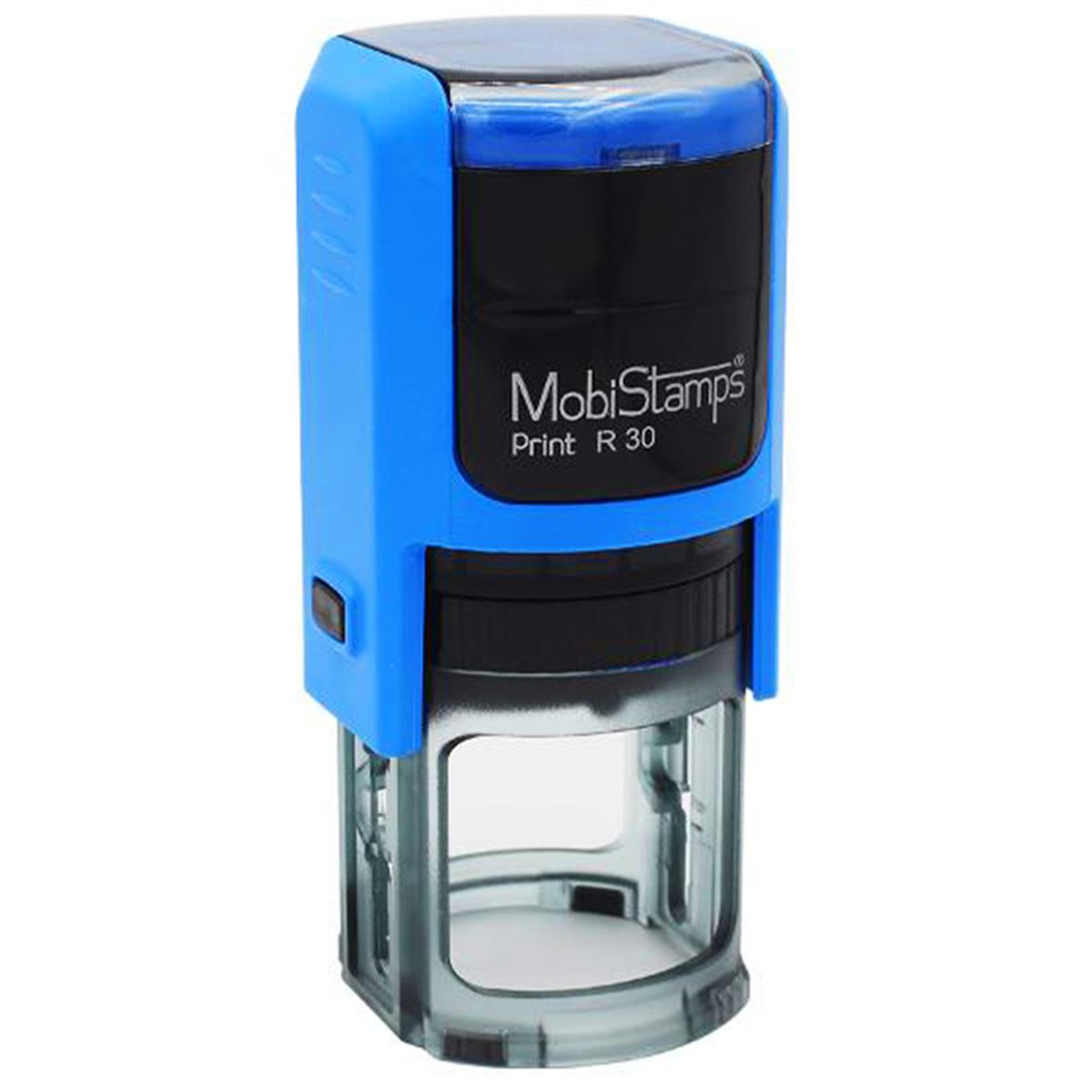 MOBİSTAMPS KAŞE R30 YUVARLAK SİYAH KEÇE 30 MM 1