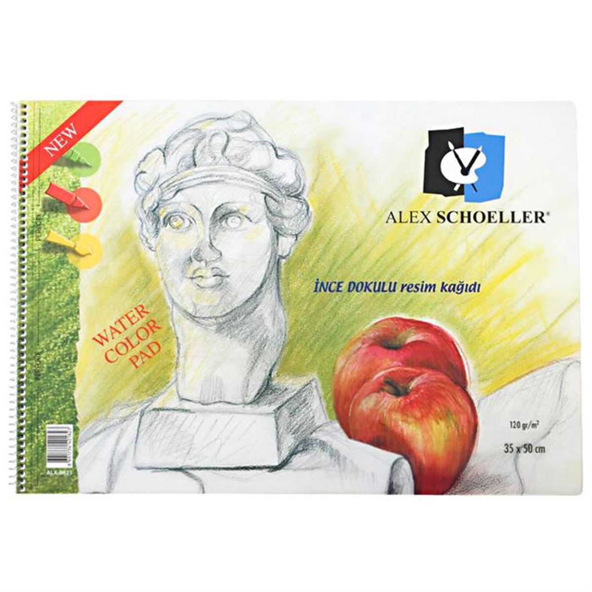 ALEX RESİM DEFTERİ SPİRALLİ 35x50 120 GR 40 YP ALX-0787 1