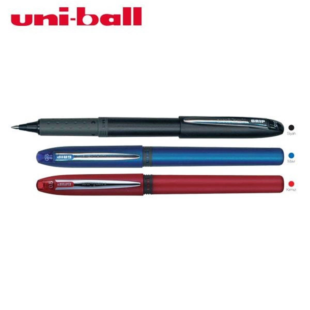 UNİ ROLLER KALEM UB-245 SİYAH GRİP 05 MM. 12 Lİ 1
