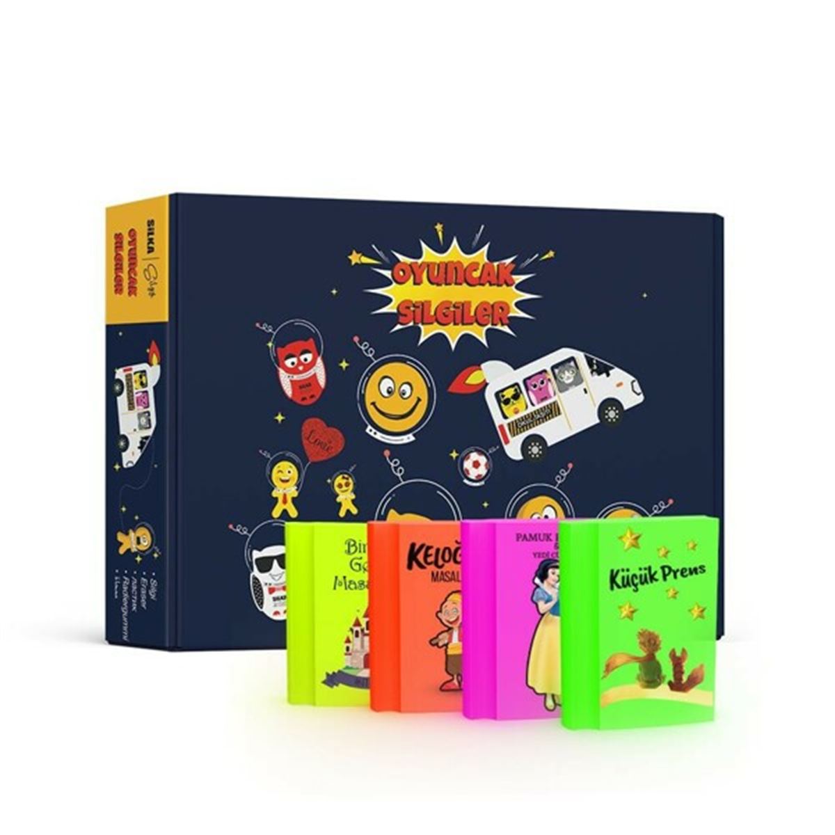 SİLKA SİLGİ NEON KİTAP 36 LI ART21 1