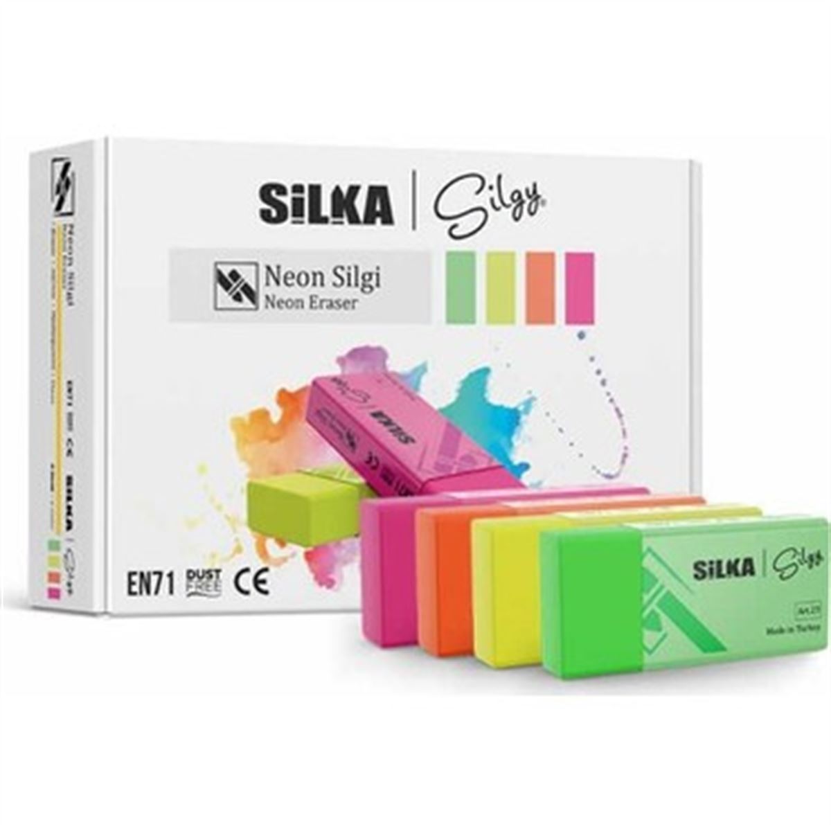SİLKA SİLGİ NEON 4 RENK 30 LU ART23 1