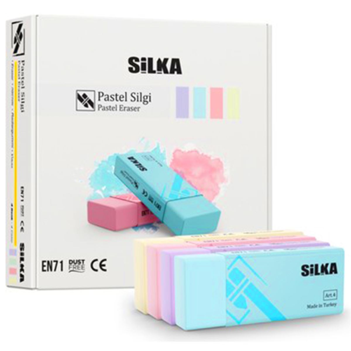 SİLKA SİLGİ PASTEL 20 Lİ ART4 1
