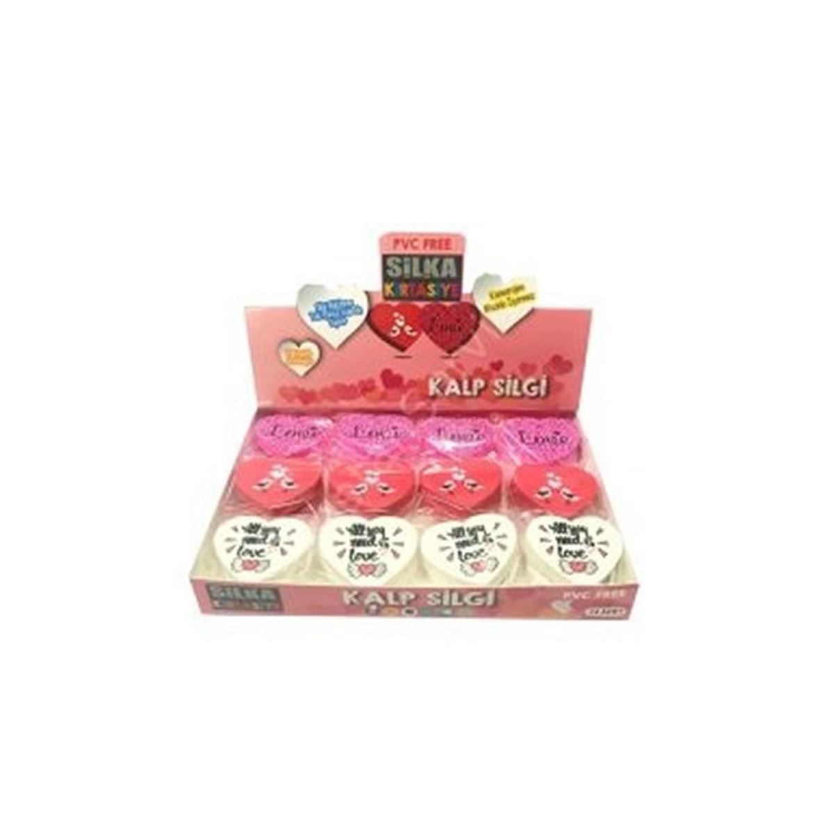 SİLKA SİLGİ KALPLİ 36 LI ART50 1