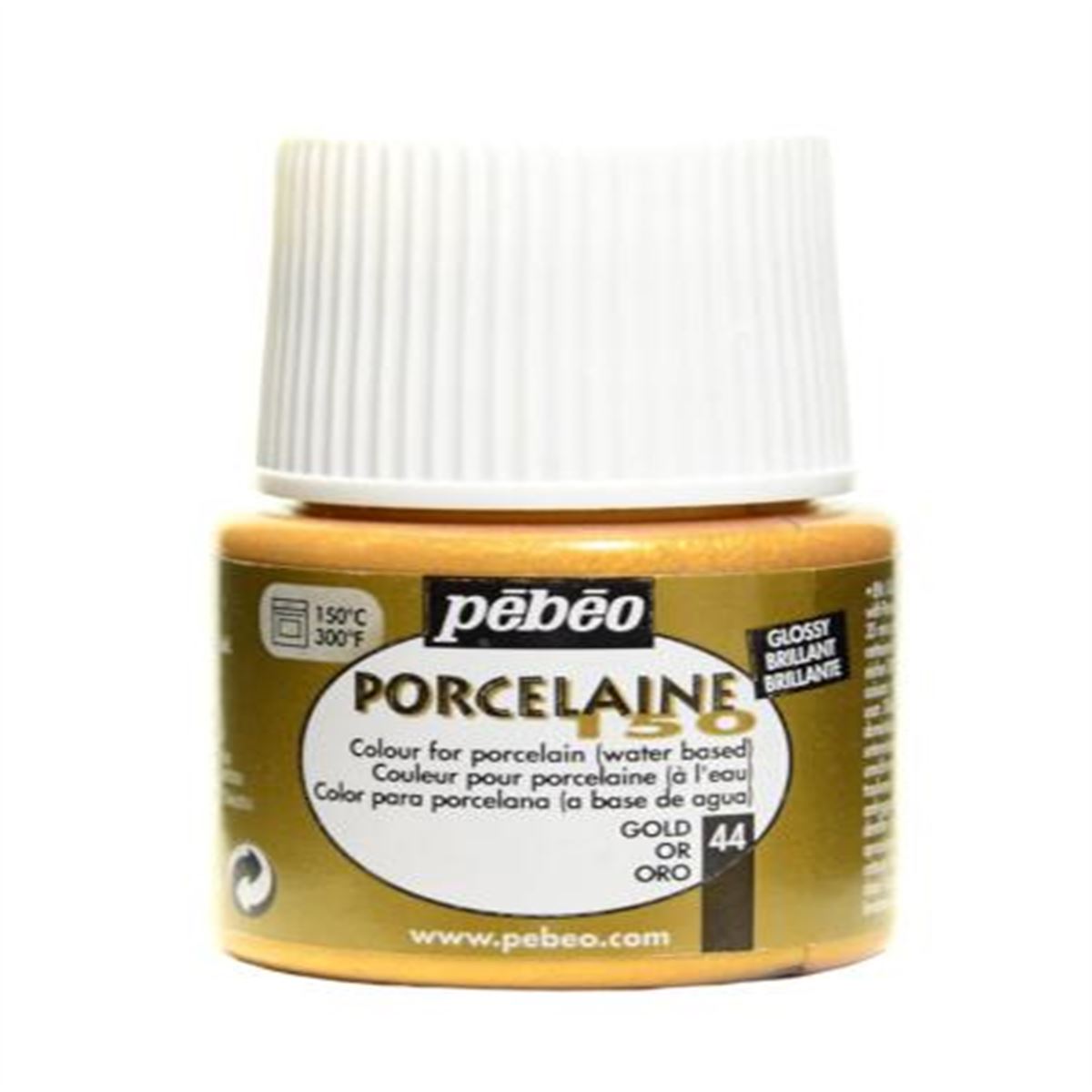 PEBEO PORSELEN BOYASI 150 - 44 GOLD 45 ML FIRINLANABİLİR 1