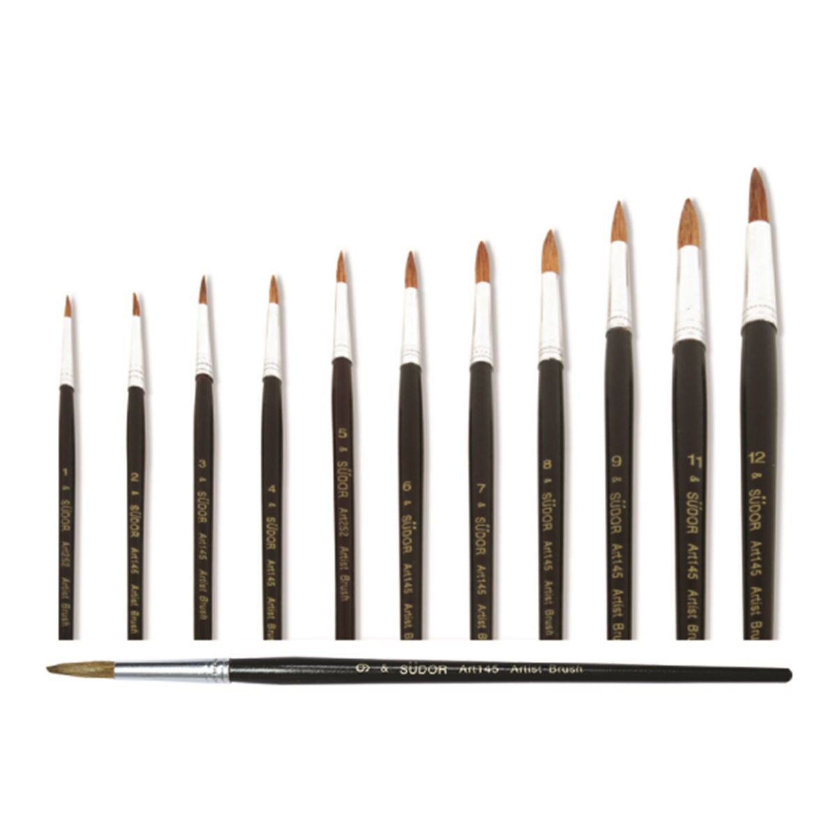 SÜDOR SULUBOYA FIRÇASI 145 SERİSİ NO:11 12 Lİ 1