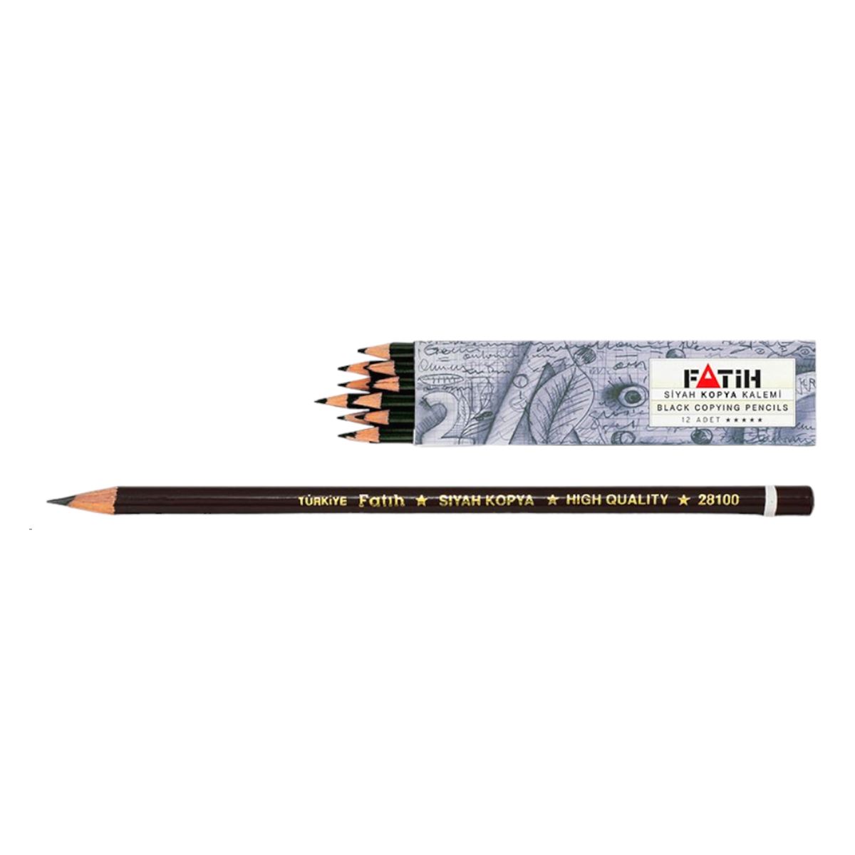 FATİH SİYAH KOPYA KALEMİ 12 Lİ 28100 1