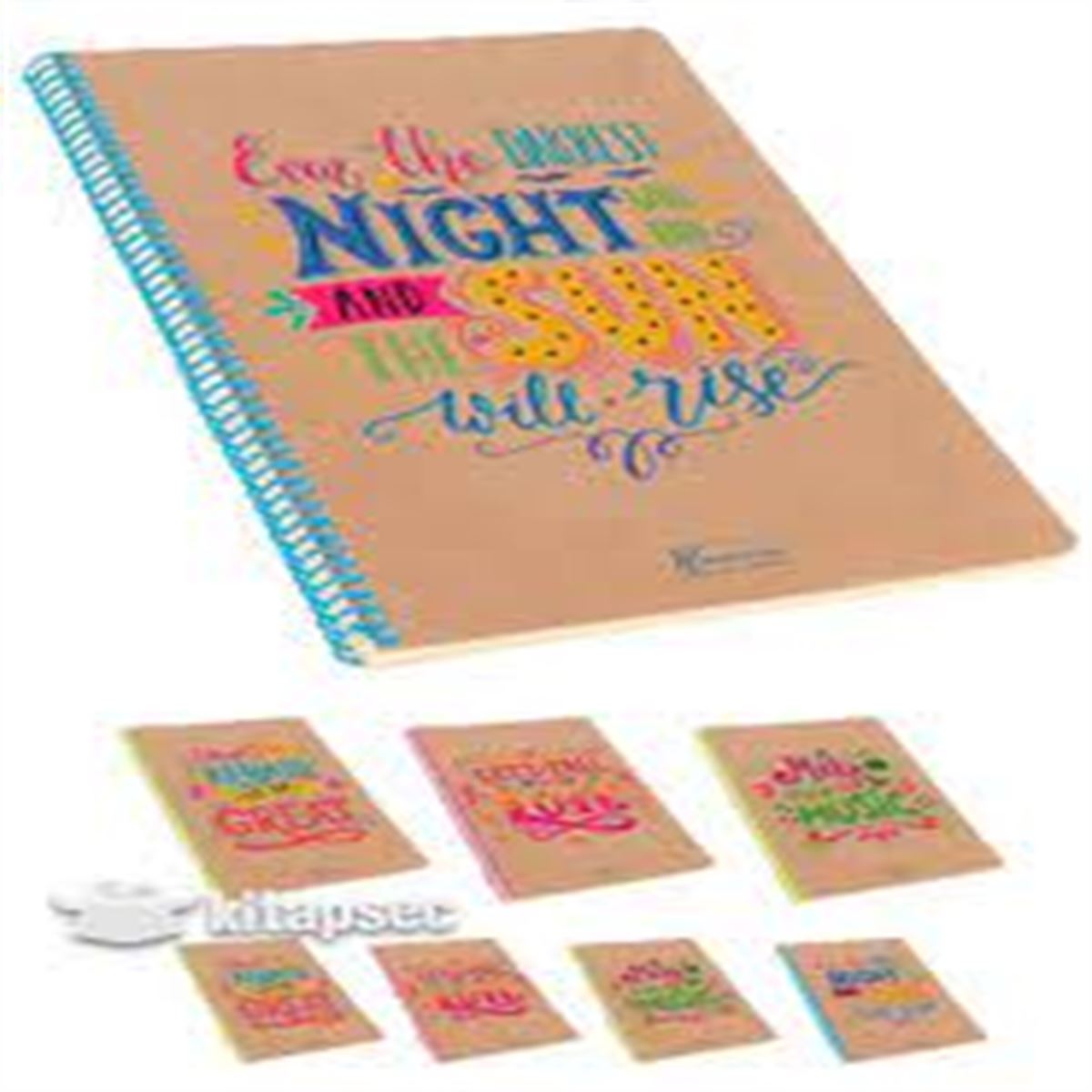 KESKİN DOODLES DEFTER 16,5x22,5 SPİRALLİ SERT KAPAK 100 YP KARELİ 415642-99 1