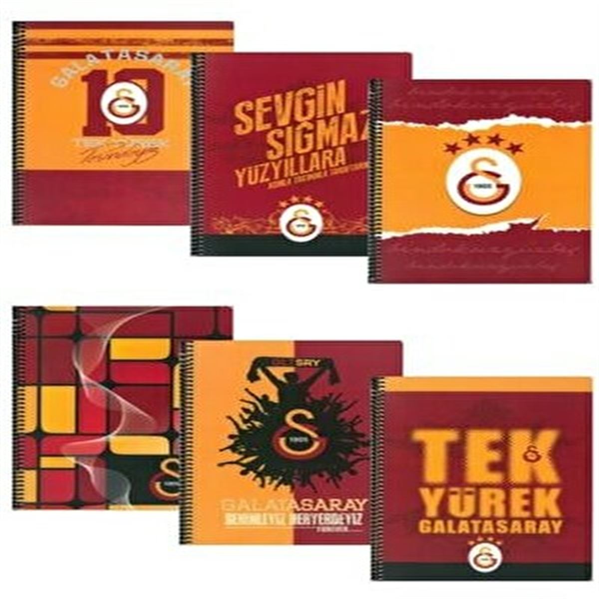 GALATASARAY DEFTER SPİRALLİ A4 PP KAPAK 80 YP ÇİZGİLİ 12 Lİ 463625 1