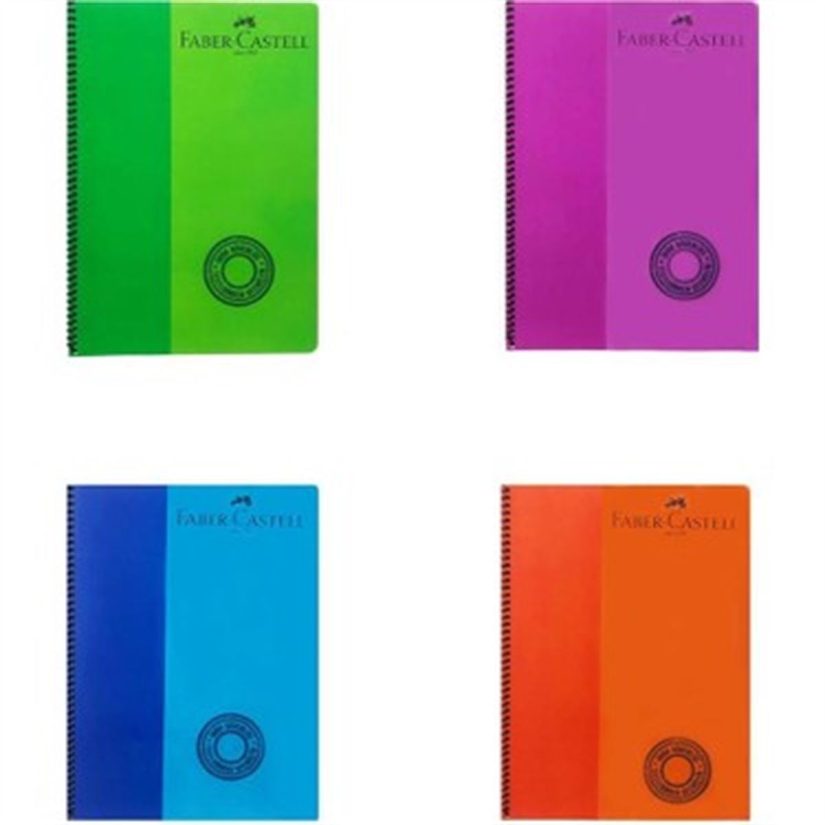 FABER DEFTER 5075000130 BICOLOR SPİRALLİ PLASTİK KAPAK A4 100/1 1