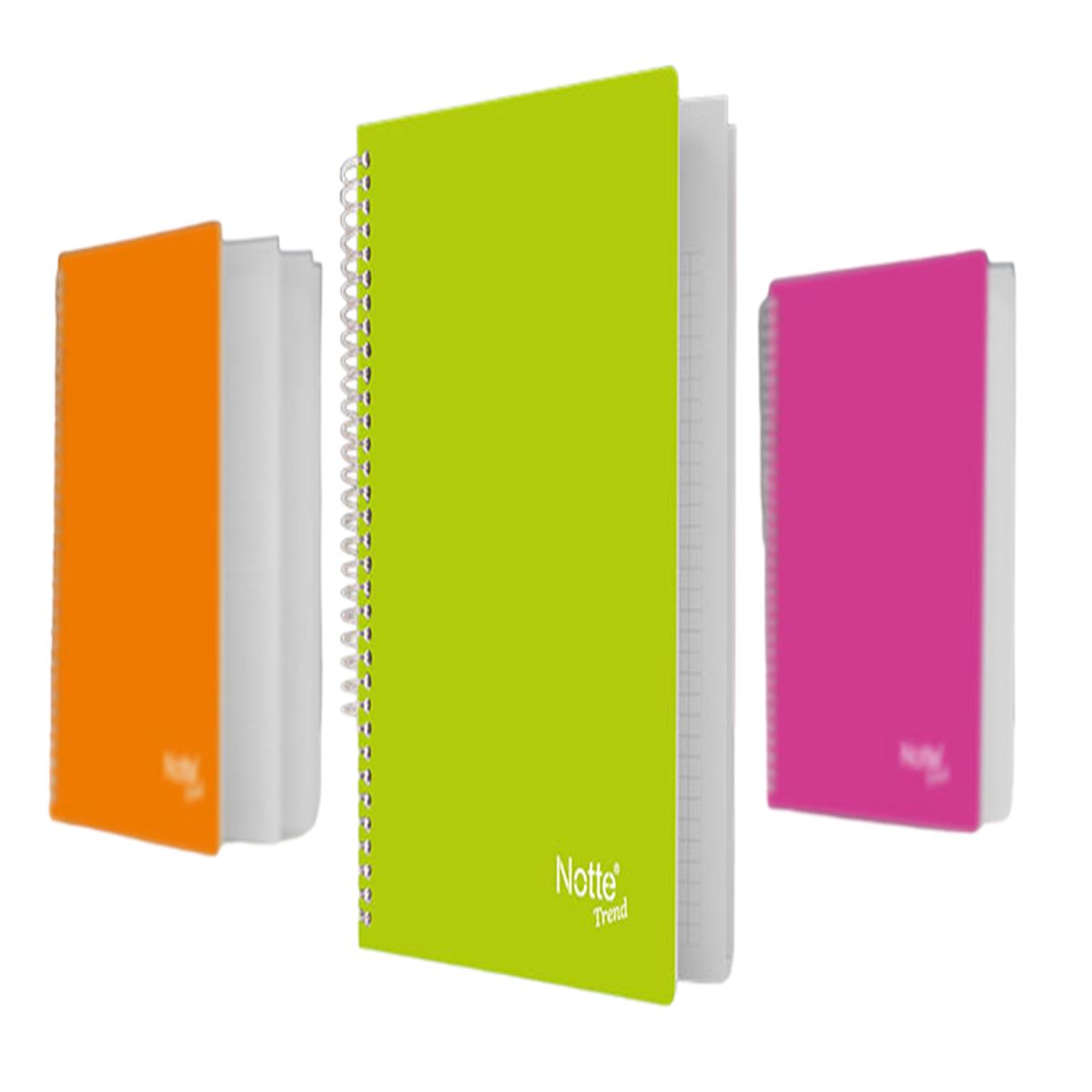 NOTTE A4 PP KAPAK SPİRALLİ DEFTER TREND 80 YP ÇİZGİLİ 60-357 1