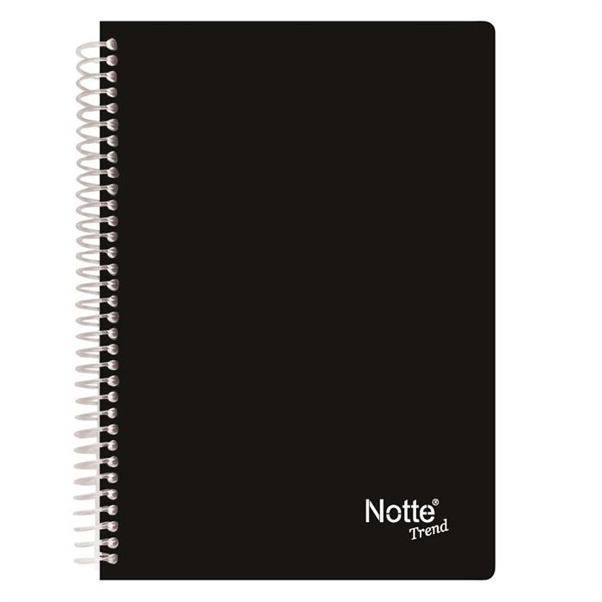NOTTE A4 PP KAPAK SPİRALLİ DEFTER ARC 100 YP ÇİZGİLİ 6 LI 60-278 1
