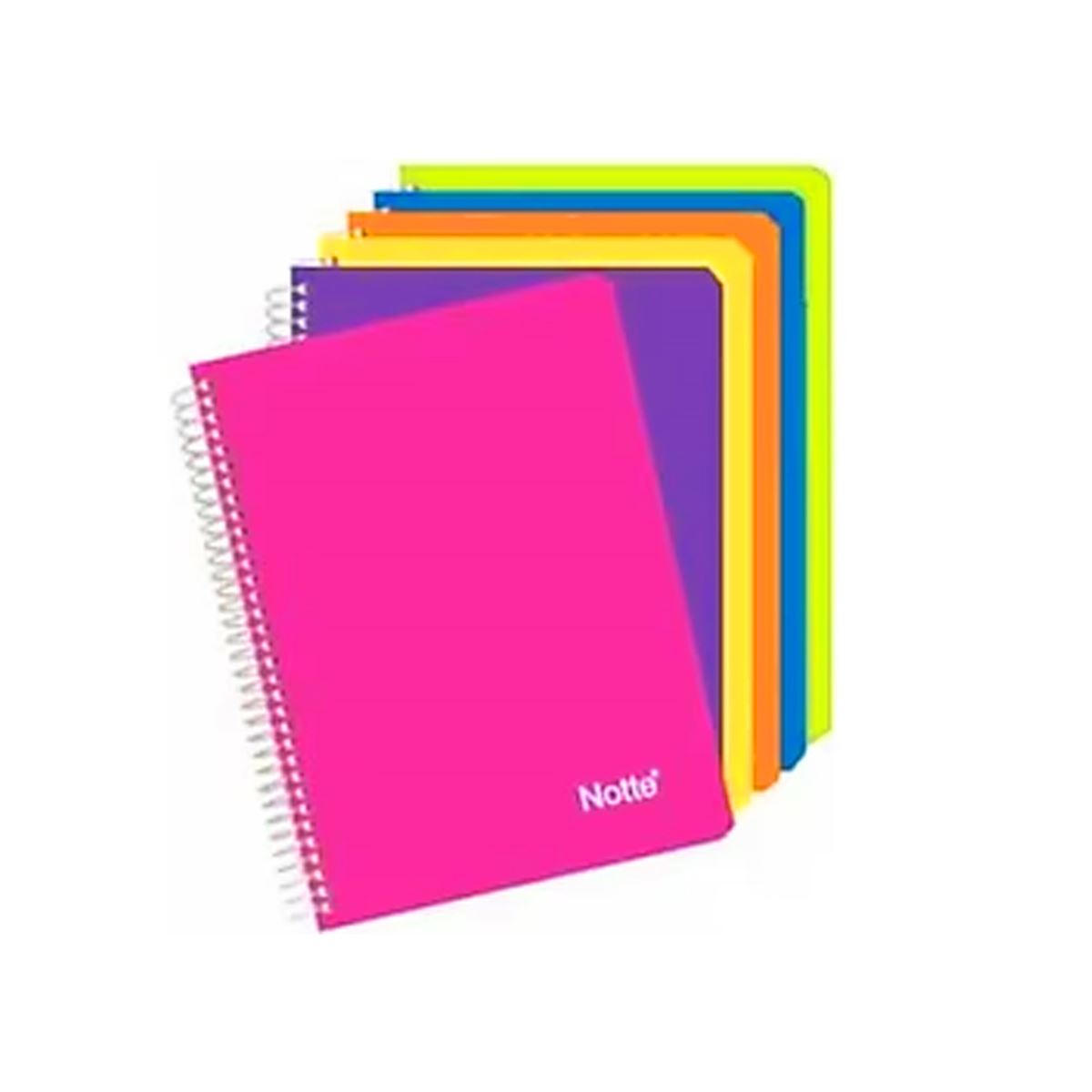 NOTTE TREND DEFTER A4 PP KAPAK SPİRALLİ 100 YP ÇİZGİLİ 6 LI 60-358 1