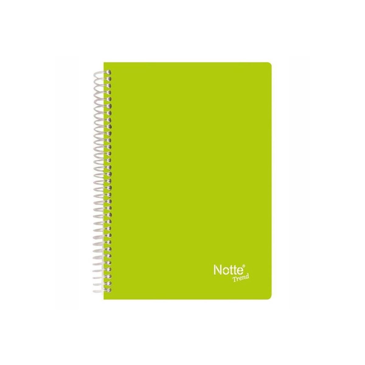 NOTTE TREND DEFTER A4 PP KAPAK SPİRALLİ 120 YP KARELİ 6 LI 60-361 1