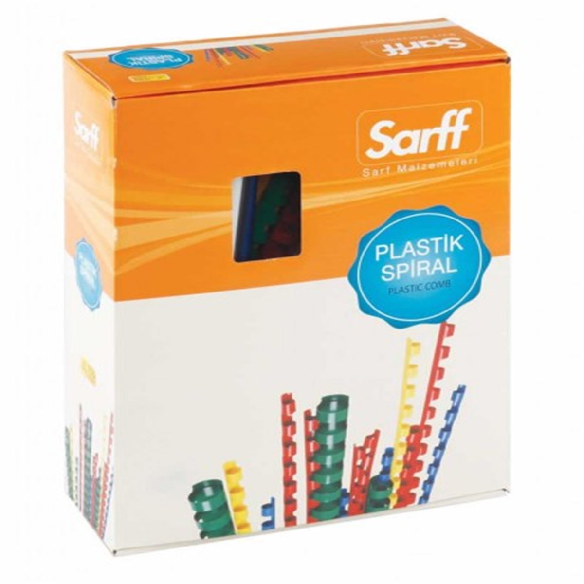 SARFF SPİRAL PLASTİK 10 MM MAVİ 100 LÜ 15312019 1