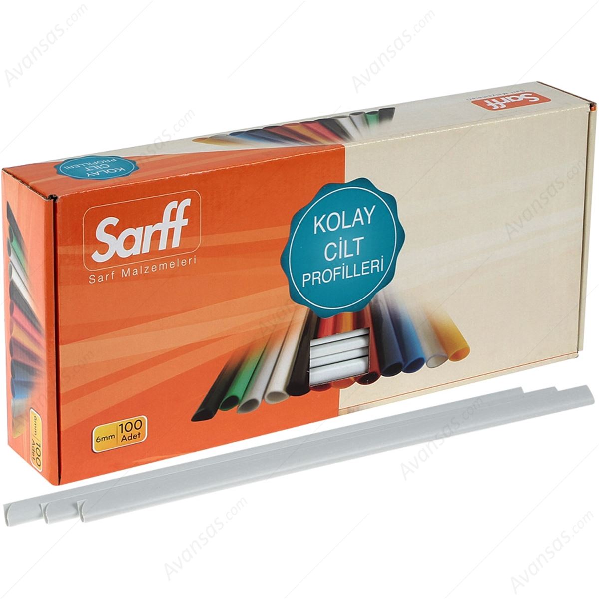 SARFF SPİRAL PLASTİK 6 MM SİYAH 100 LÜ 15312006 1