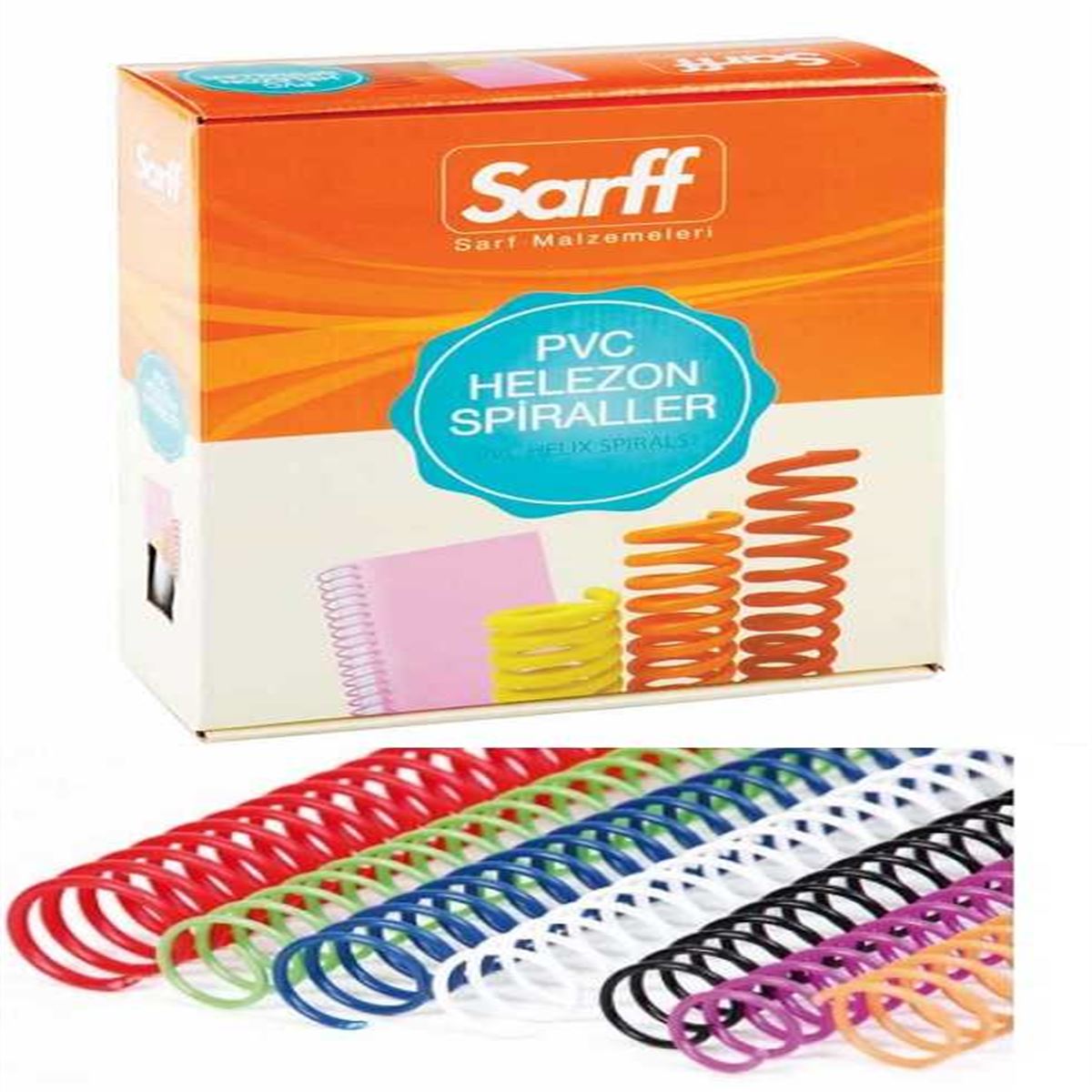 SARFF HELEZON SPİRAL PLASTİK 8 MM ŞEFFAF 200 LÜ 15210007 1