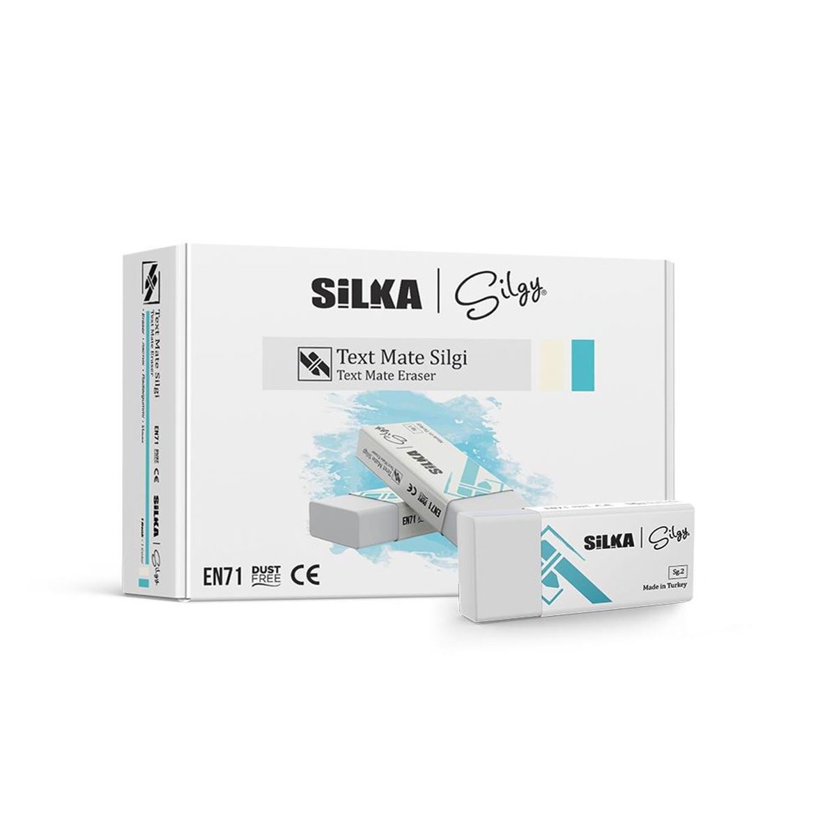 SİLKA SİLGİ TEXT MATE BEYAZ 30 LU SG3 1
