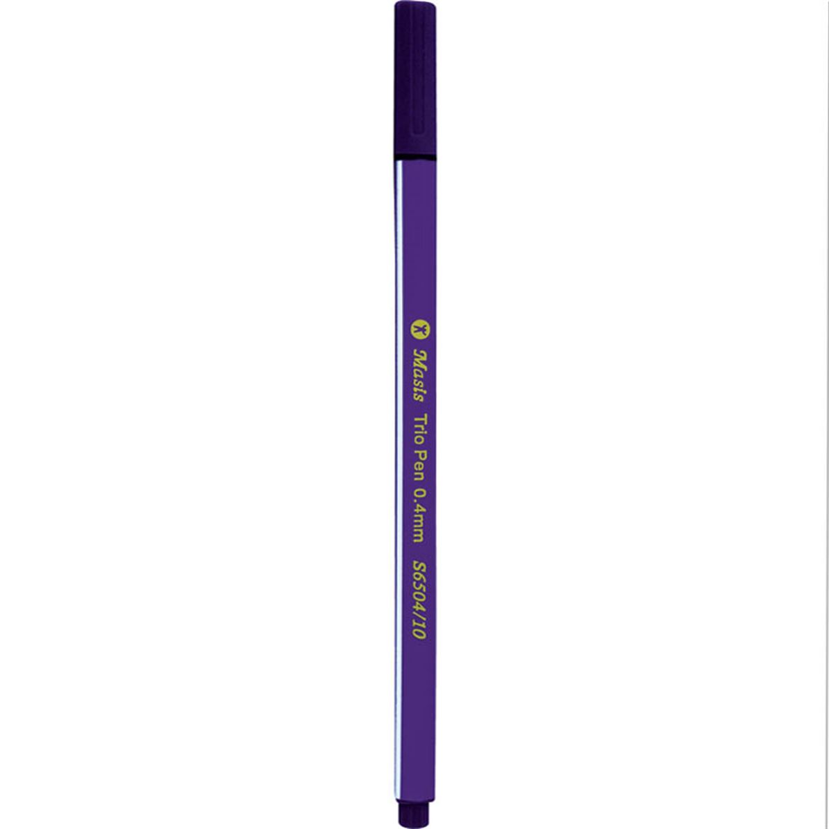 MASİS KALEM TRİO PEN S6504-10 MOR 10 LU 1