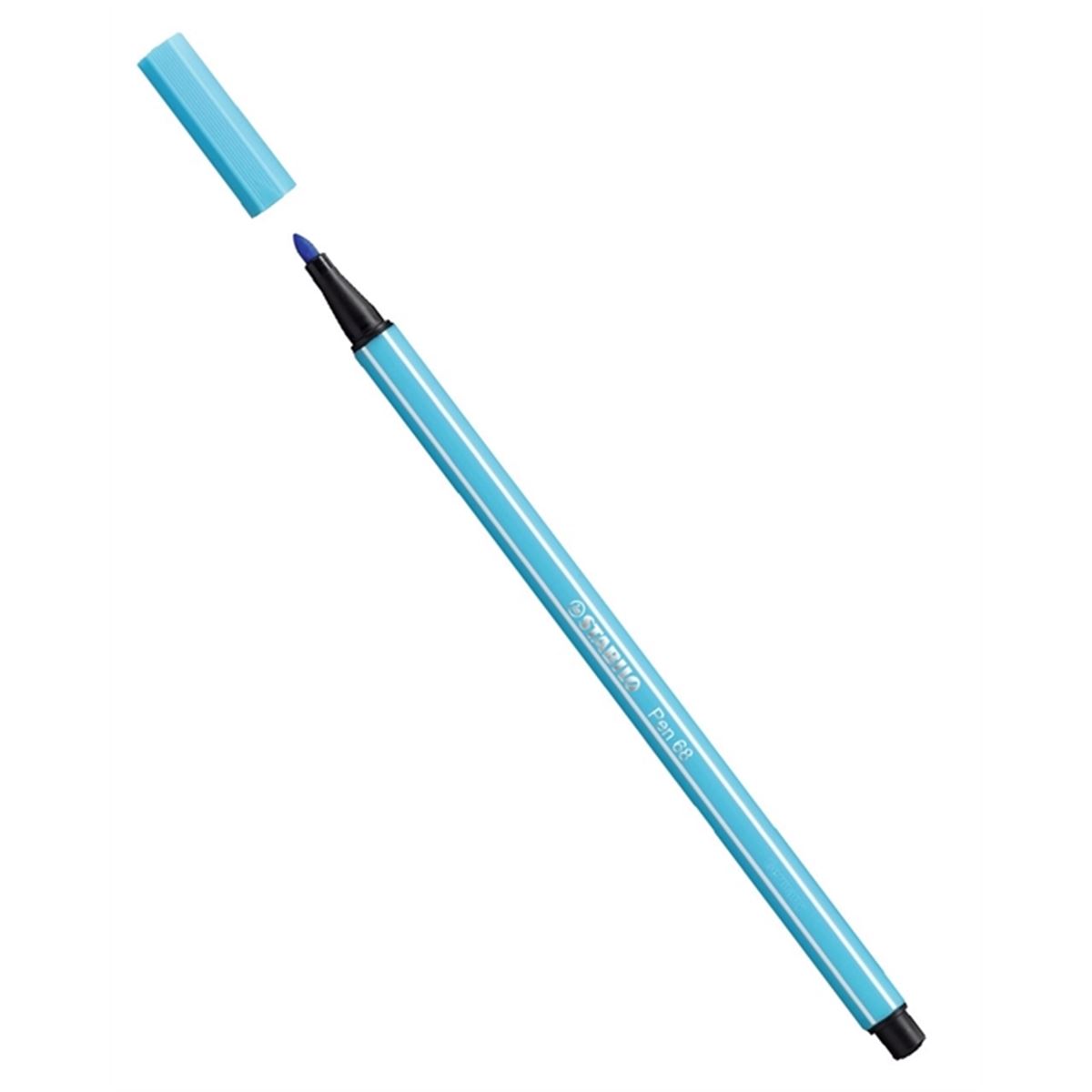 STABİLO KALEM 68-57 KALIN KEÇE UÇ GÖKYÜZÜ MAVİ 10 LU 1