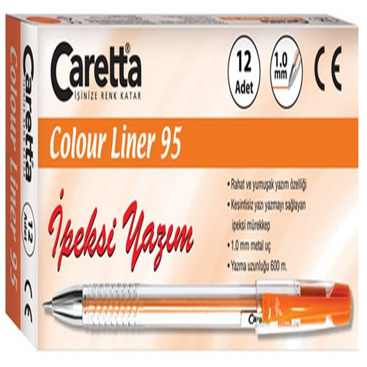 CARETTA TÜKENMEZ KALEM MOR COLOUR LİNER 1.0 12 Lİ 95-12 1