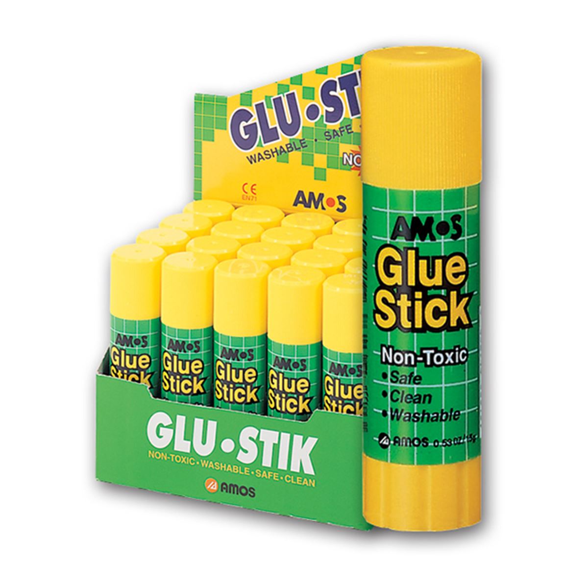 AMOS STİCK YAPIŞTIRICI BEYAZ 35 GR. 12 Lİ GSW35 1