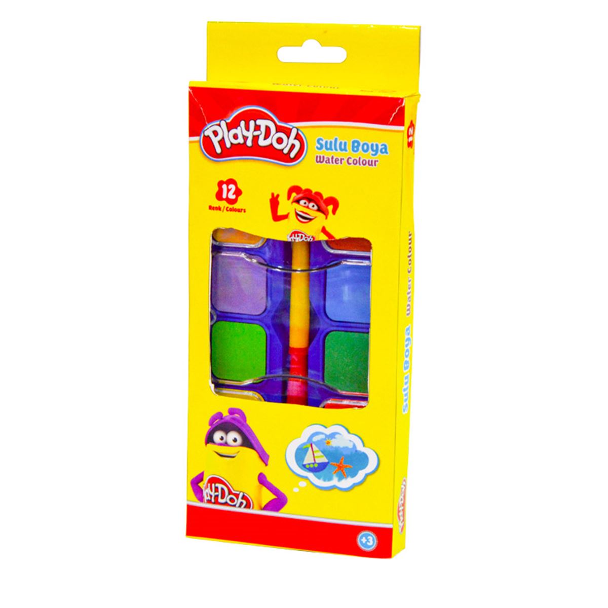 PLAYDOH SULUBOYA 12 RENK JUMBO 27 MM SU009 1