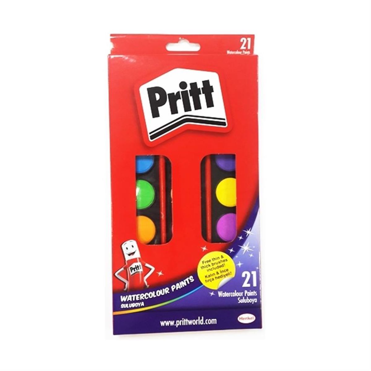 PRİTT SULUBOYA 21 RENK BÜYÜK 1671703 1