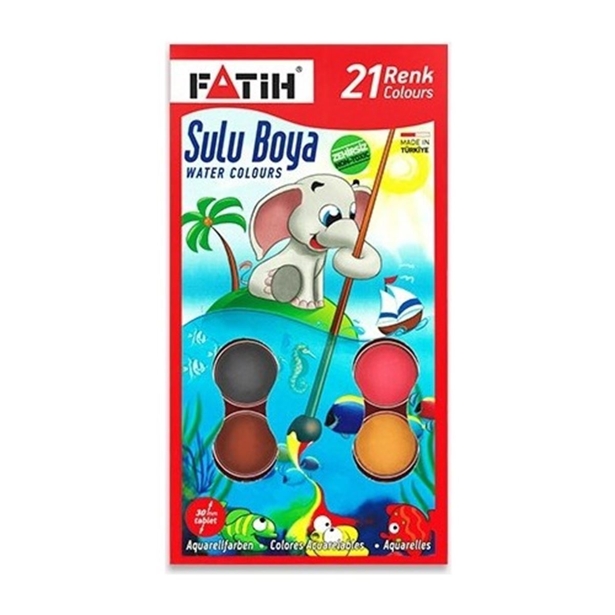 FATİH SULUBOYA WATER COLOURS 21 RENK K-21 1