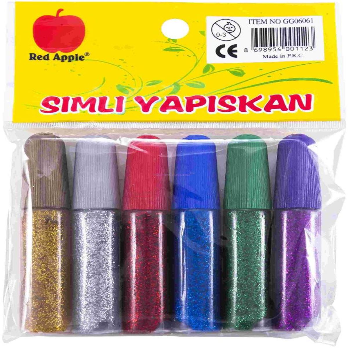 RED APPLE SİMLİ YAPIŞTIRICI 6 LI 24 PK GG0606 1
