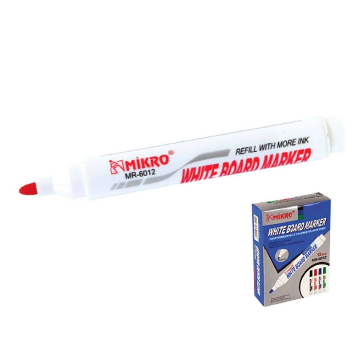 MİKRO TAHTA KALEMİ 6012 KIRMIZI 12 Lİ 1