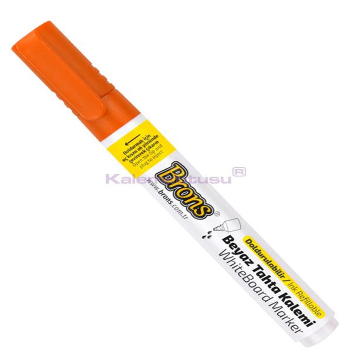 BRONS TAHTA KALEMI TURUNCU DOLDURULABILIR 12'Lİ BR-962 1